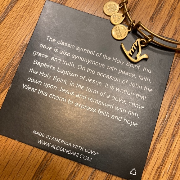 Alex & Ani Gold Sacred Dove Bracelet. - Picture 3 of 3